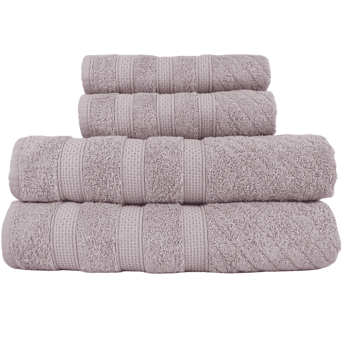 Kit 2 Toalhas de Banho + 2 Toalhas de Rosto Donatella 100% Algodão Variedade de Cores