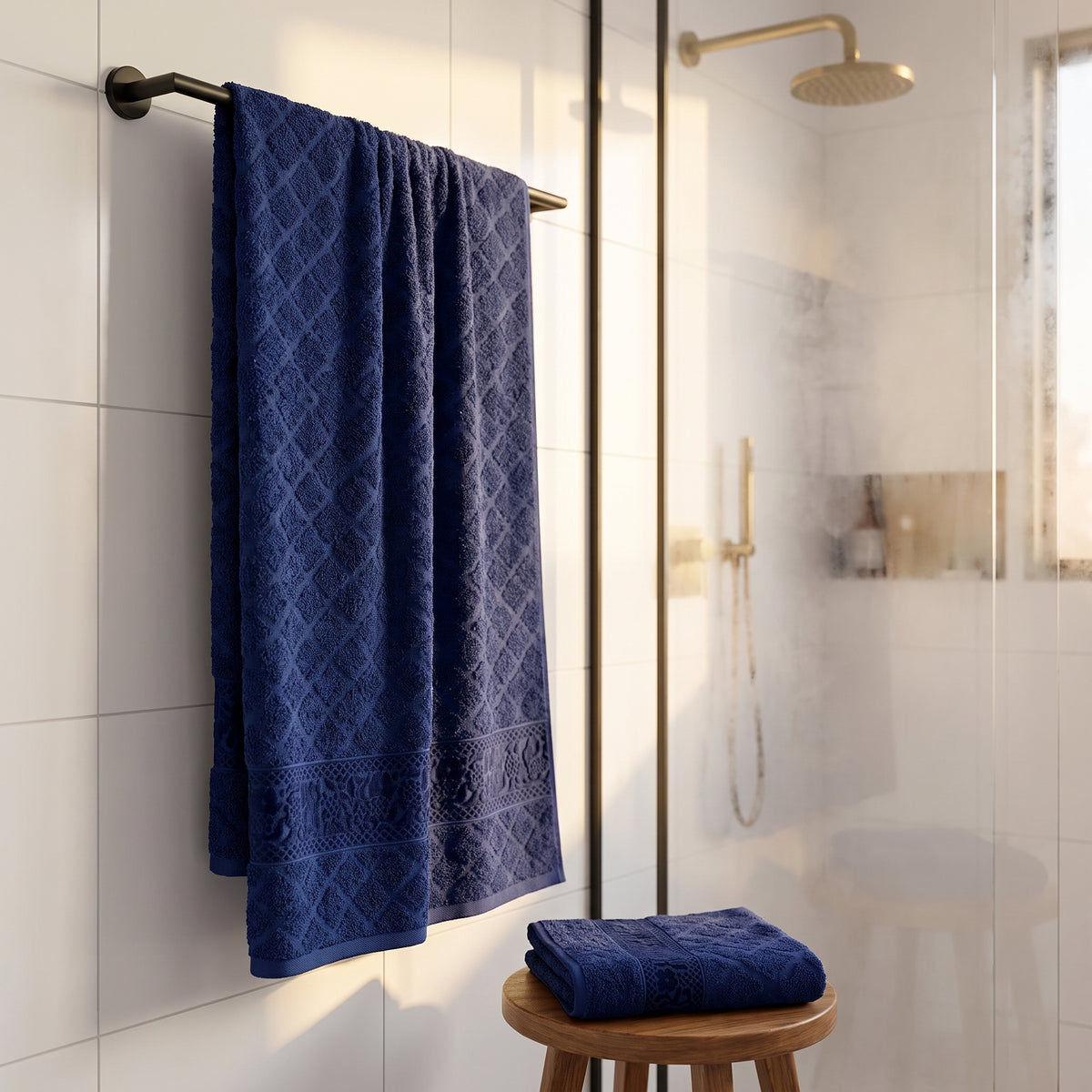Toalha de Rosto Luxo 45X70 - 12 unidades