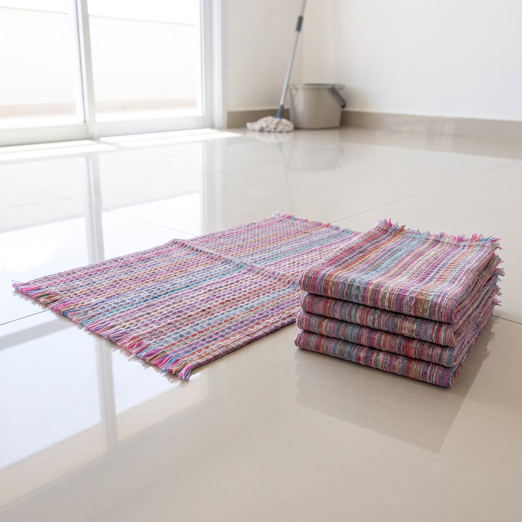 Pano de Chão Limpeza Favo 40X60 - 12 unidades