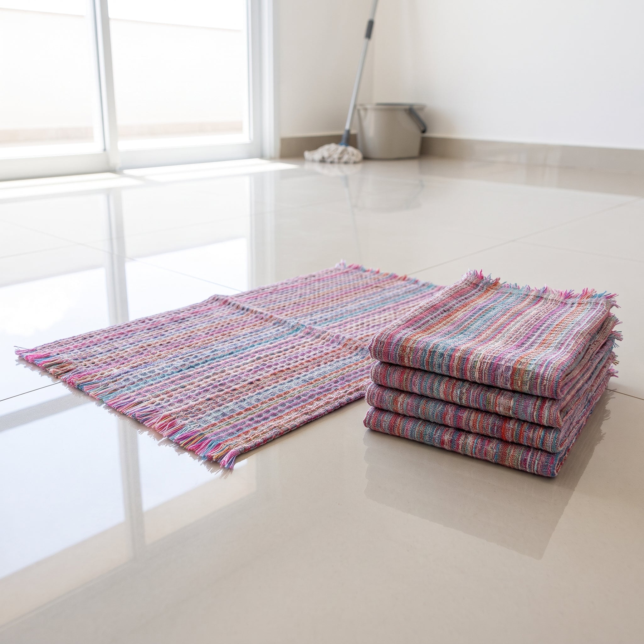 Pano de Chão Limpeza Favo 40X60 - 12 unidades