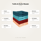 Toalha de Banho Olympia 70X140 - 8 unidades