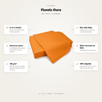 Flanela Ouro 28X38 - 6 unidades