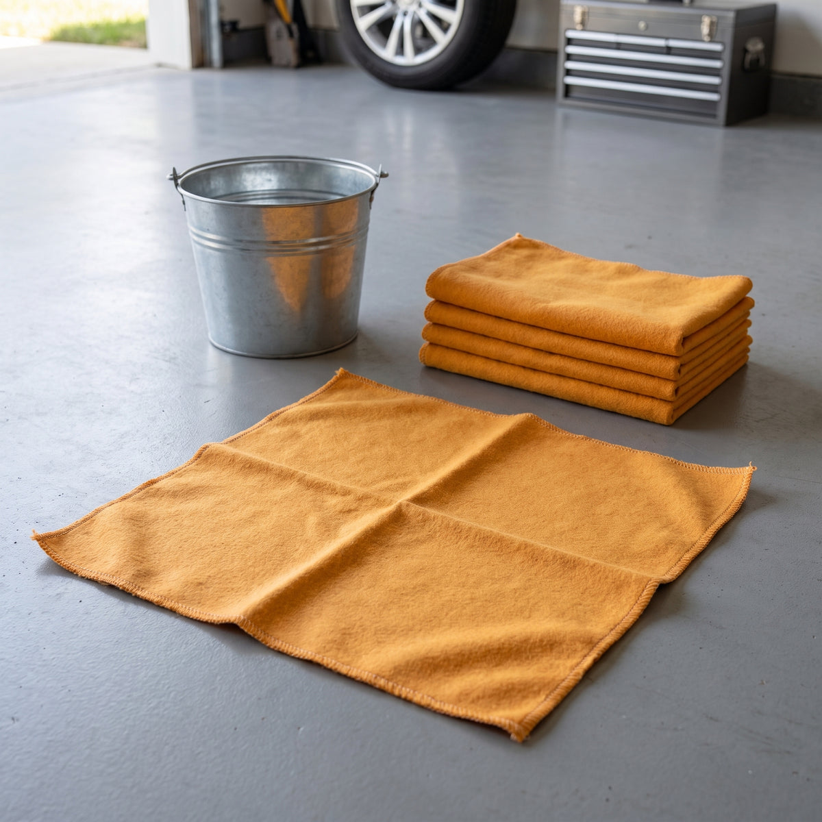 Flanela Ouro 28X38 - 12 unidades