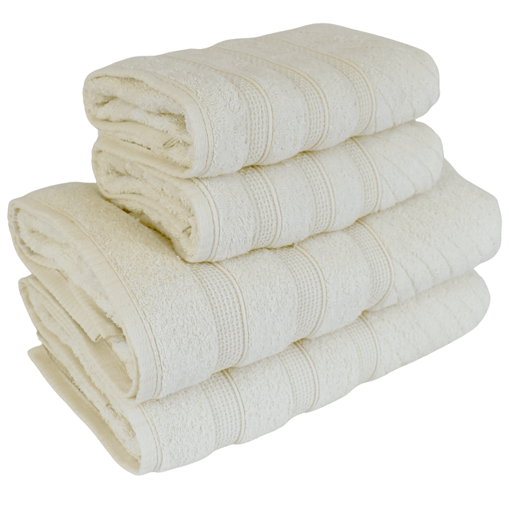 Kit 2 Toalhas de Banho + 2 Toalhas de Rosto Donatella 100% Algodão Variedade de Cores