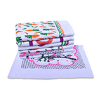 Pano de Prato Atoalhado com Estampa 45X66 - 6 unidades