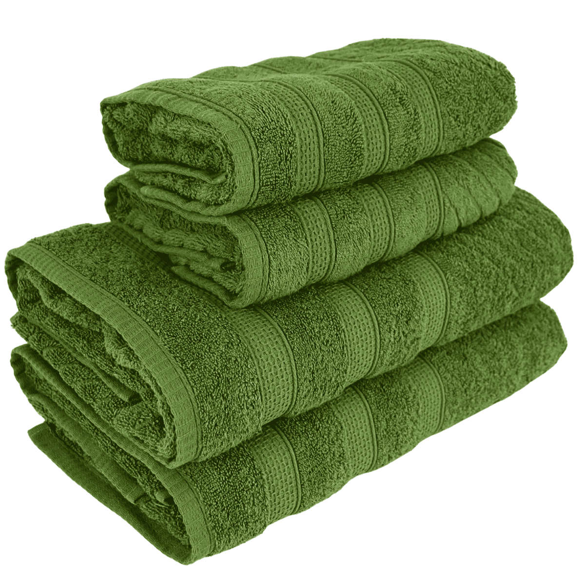 Kit 2 Toalhas de Banho + 2 Toalhas de Rosto Donatella 100% Algodão Variedade de Cores