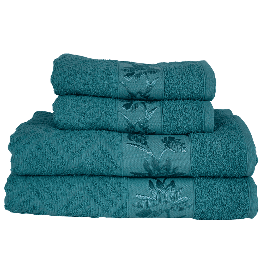 Kit 4 Toalhas Olympia 2 Banho + 2 Rosto 100% Algodão  Premium Macias e Super Absorventes