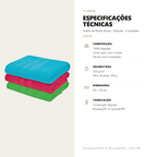 Toalha de Rosto Brizza Felpuda 45X70  - 6 unidades