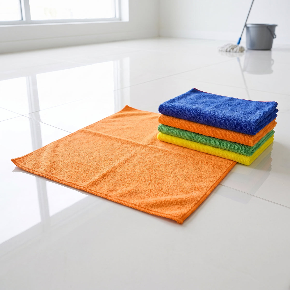 Kit 24 Panos de Chão Microfibra 50x70