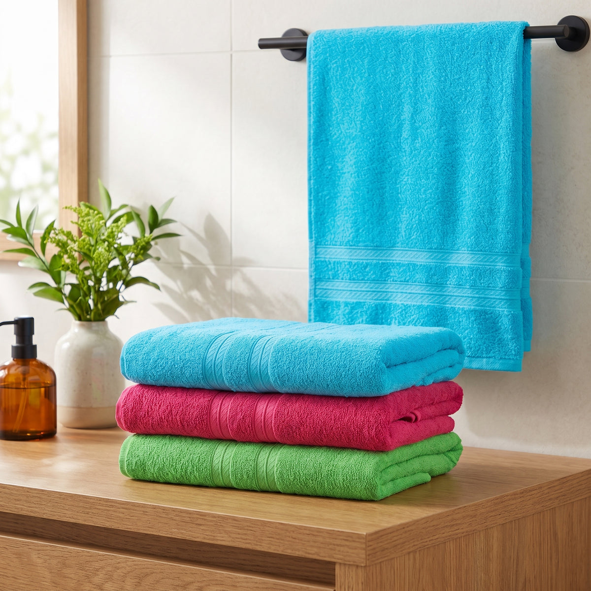 Toalha de Banho Brizza Felpuda 70X140 - 3 unidades