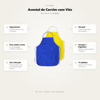 Avental De Corvim Com Viés 68x54 - 12 Unidades