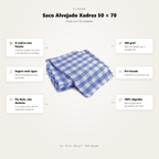 Saco Alvejado Xadrez 50x70 - 6 Unidades