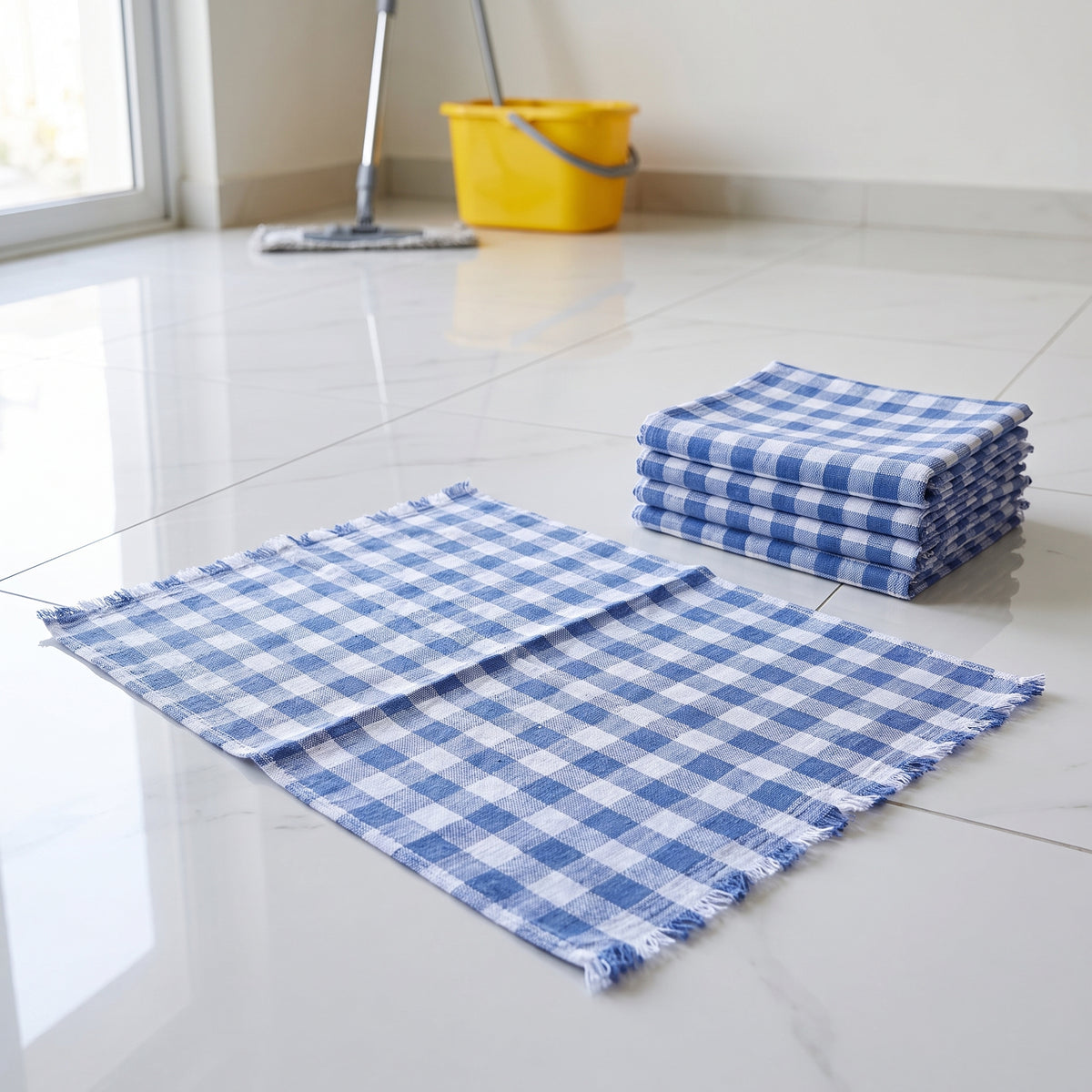 Saco Alvejado Xadrez 50x70 - 6 Unidades