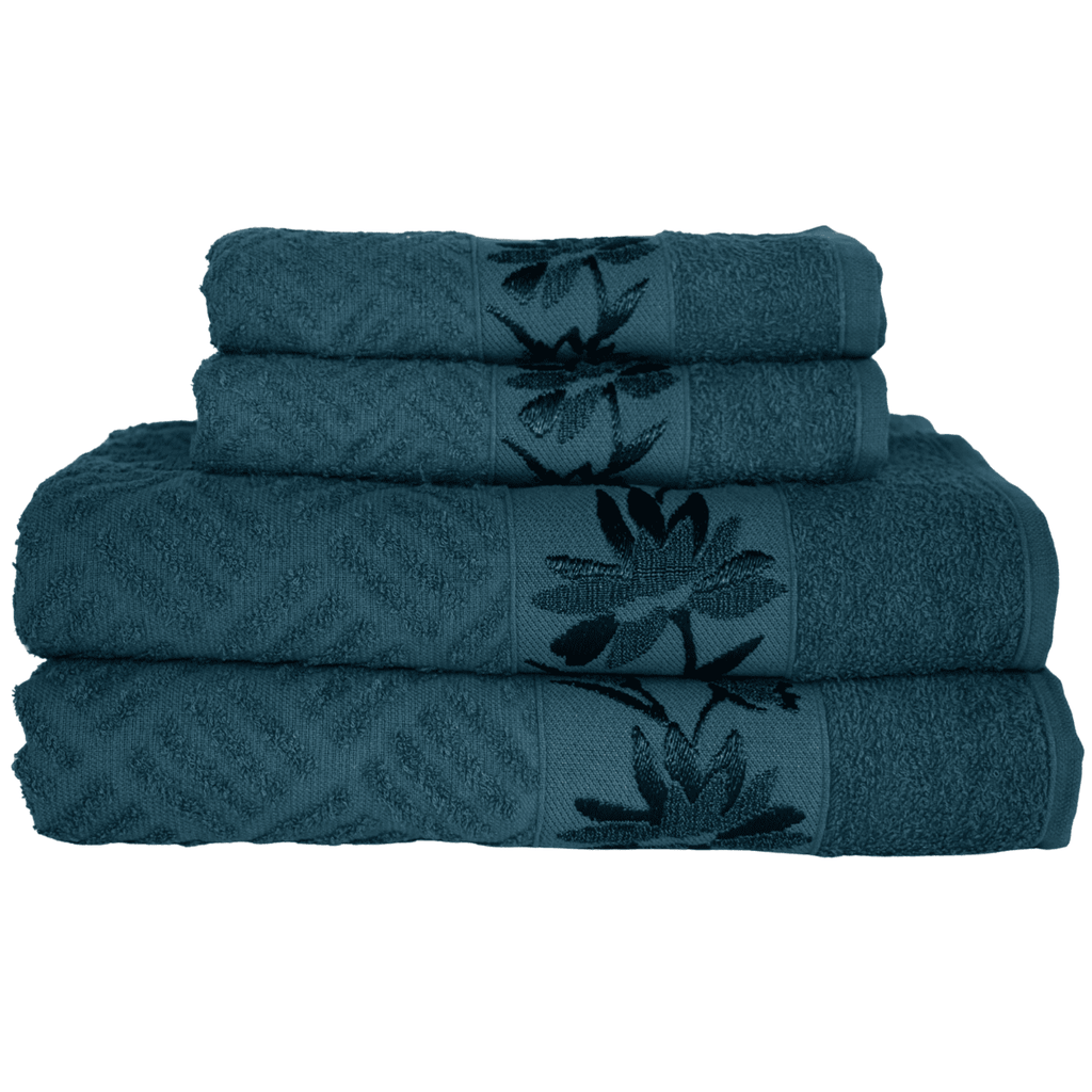 Kit 4 Toalhas Olympia 2 Banho + 2 Rosto 100% Algodão  Premium Macias e Super Absorventes