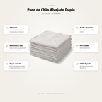 Pano de Chão Alvejado Duplo 50X80 25 unidades