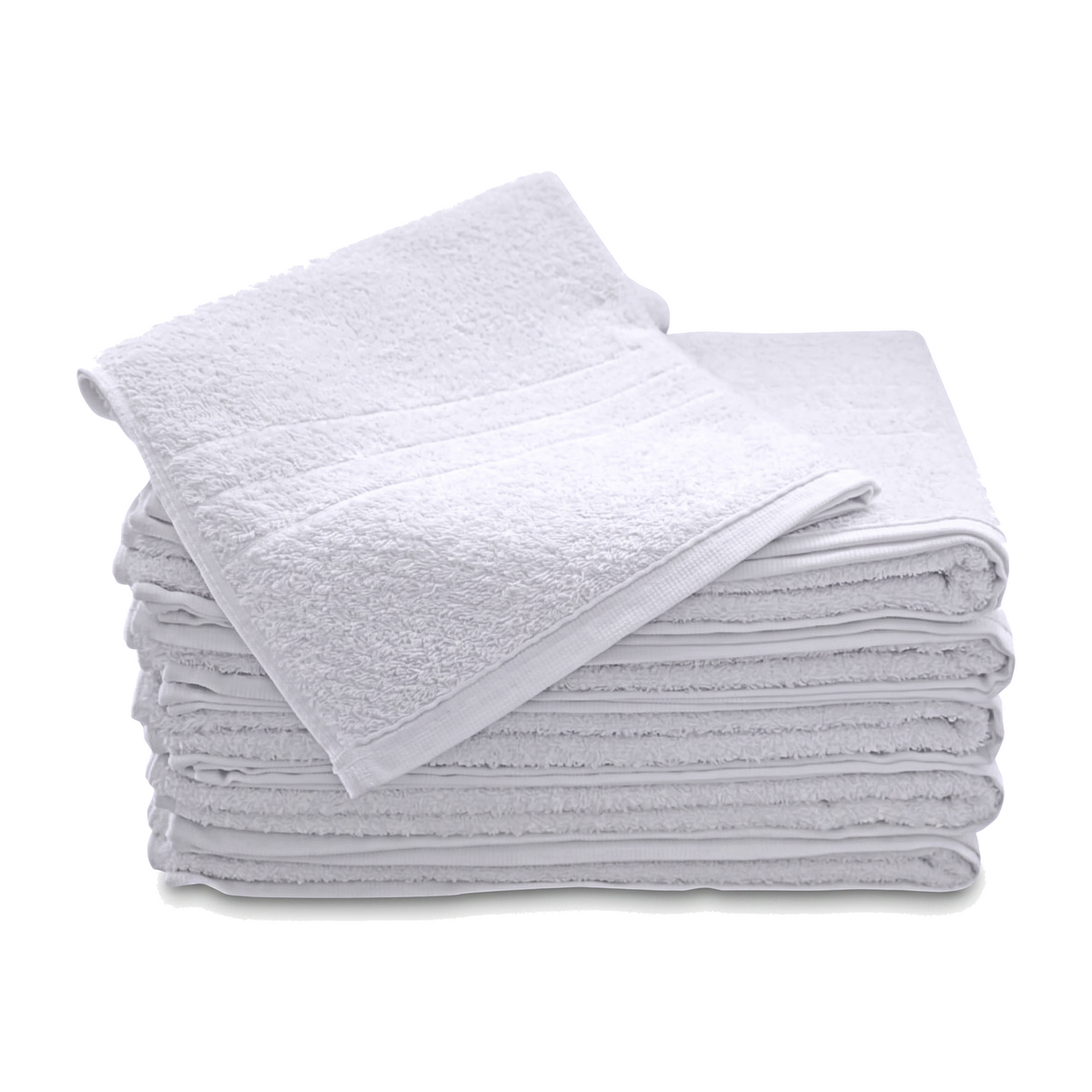 Kit 6 Toalhas de Banho Linha Hotel 70x140 Branco