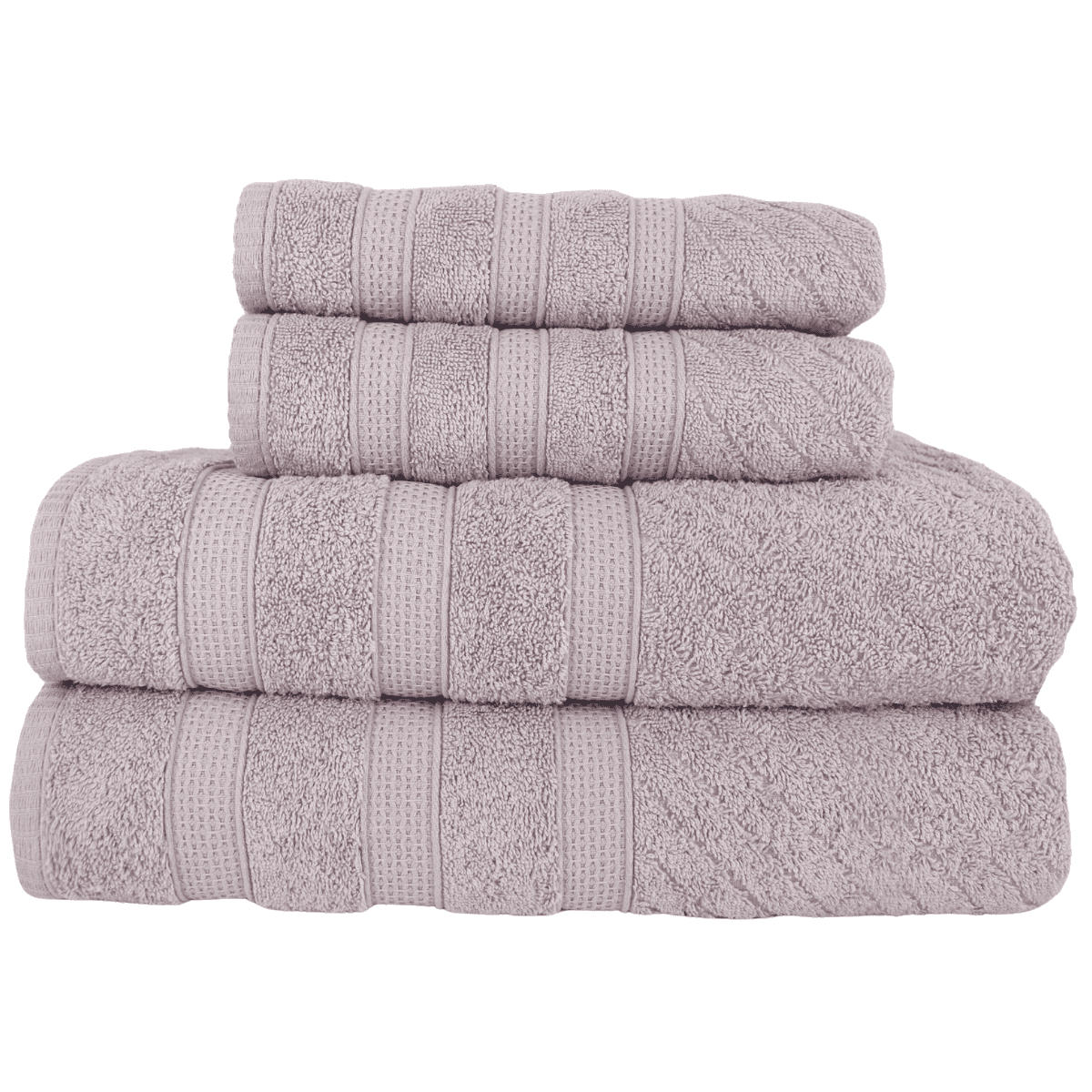 Kit 4 Toalhas Donatella 2 de Banho + 2 de Rosto Fio Penteado