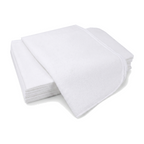 Flanela Branca 28X38 - 6 unidades