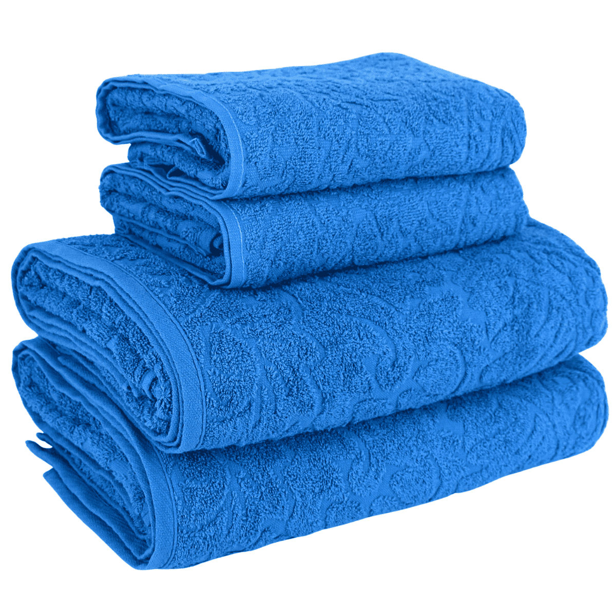 Kit 4 Toalhas Refinatta Flabom 2 Banho + 2 Rosto 100% Algodão Premium Macias e Absorventes Variedade de Cores Flabom