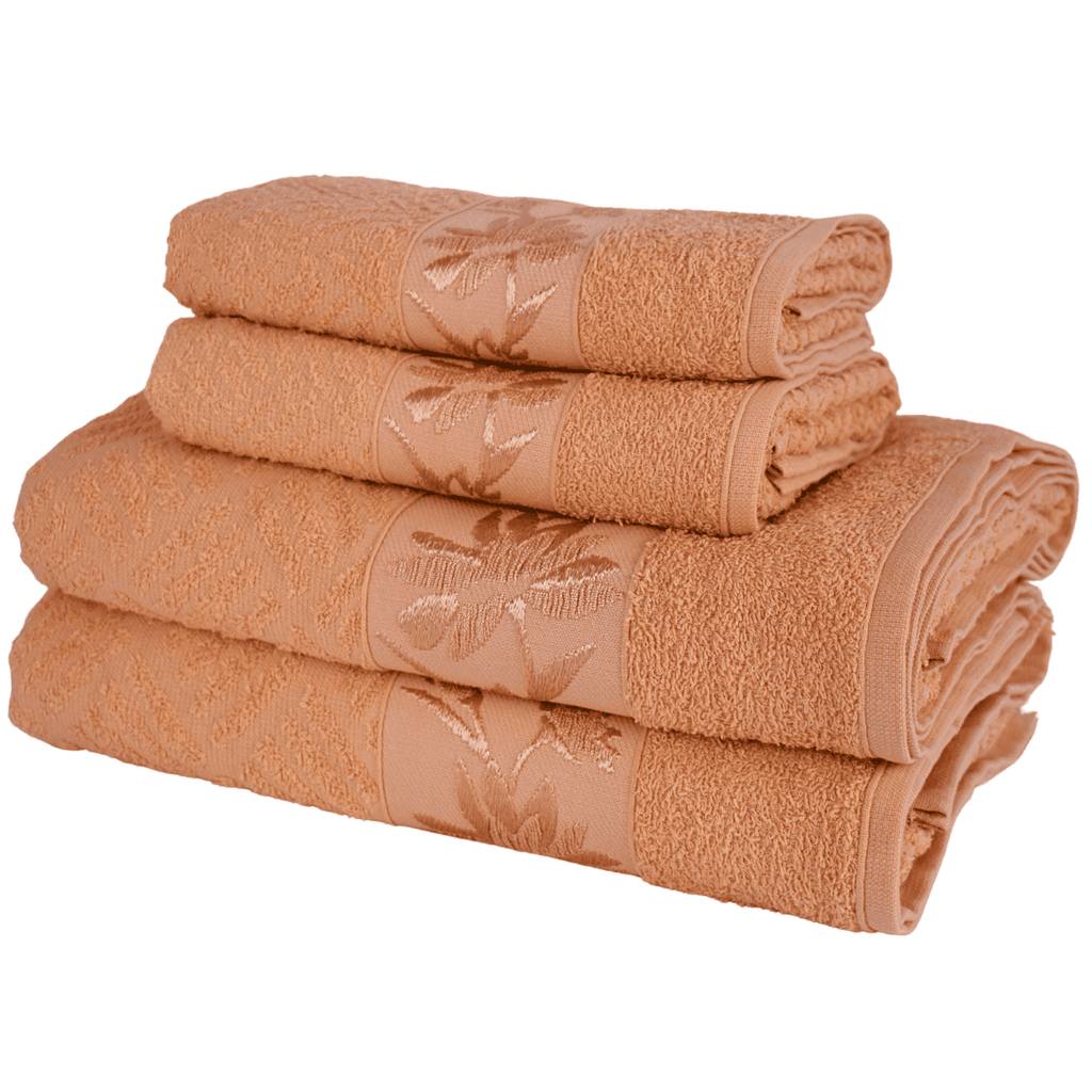 Kit 4 Toalhas Olympia 2 Banho + 2 Rosto 100% Algodão  Premium Macias e Super Absorventes