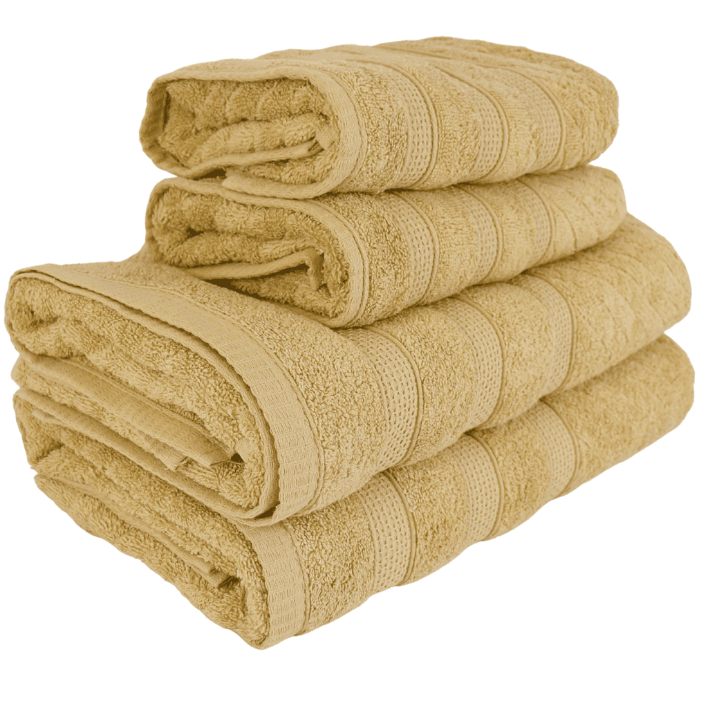 Kit 2 Toalhas de Banho + 2 Toalhas de Rosto Donatella 100% Algodão Variedade de Cores