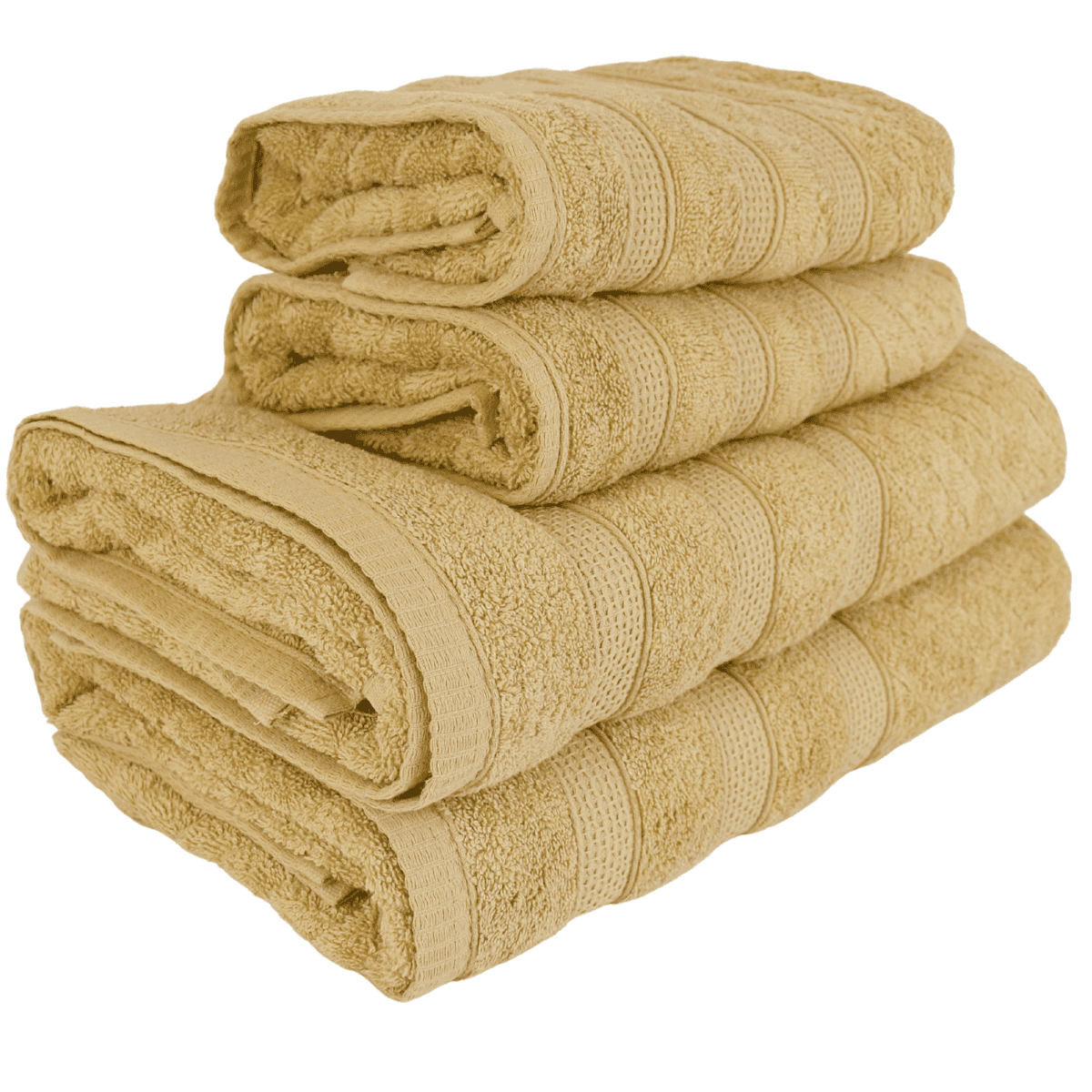 Kit 2 Toalhas de Banho + 2 Toalhas de Rosto Donatella 100% Algodão Variedade de Cores