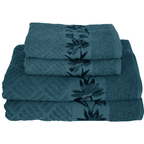Kit 4 Toalhas Olympia 2 Banho + 2 Rosto 100% Algodão