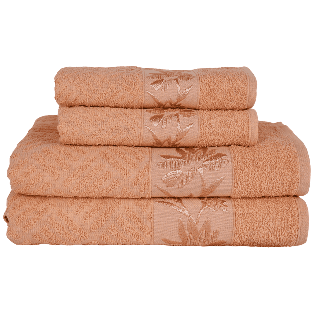 Kit 4 Toalhas Olympia 2 Banho + 2 Rosto 100% Algodão  Premium Macias e Super Absorventes