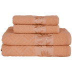 Kit 4 Toalhas Olympia 2 Banho + 2 Rosto 100% Algodão
