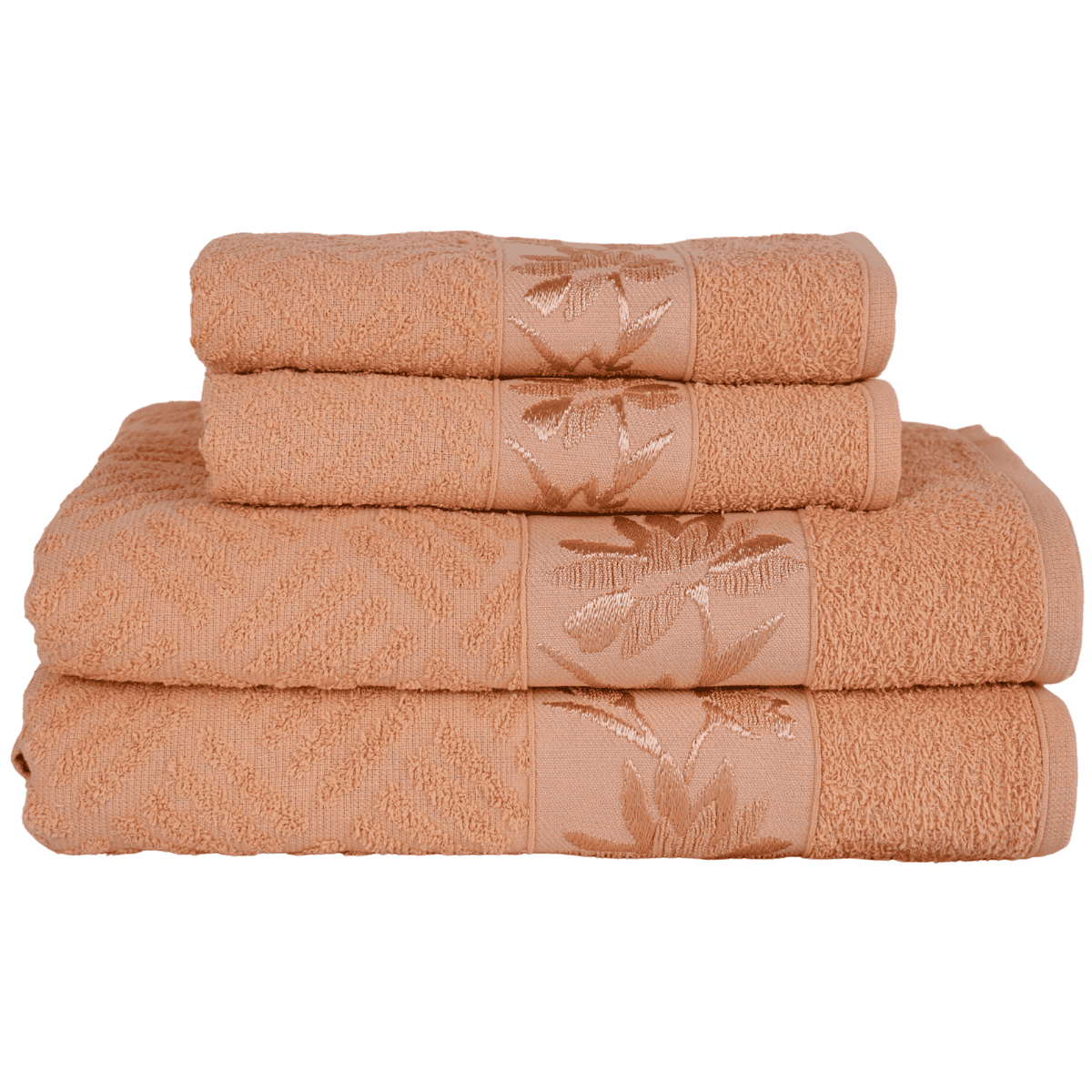 Kit 4 Toalhas Olympia 2 Banho + 2 Rosto 100% Algodão  Premium Macias e Super Absorventes