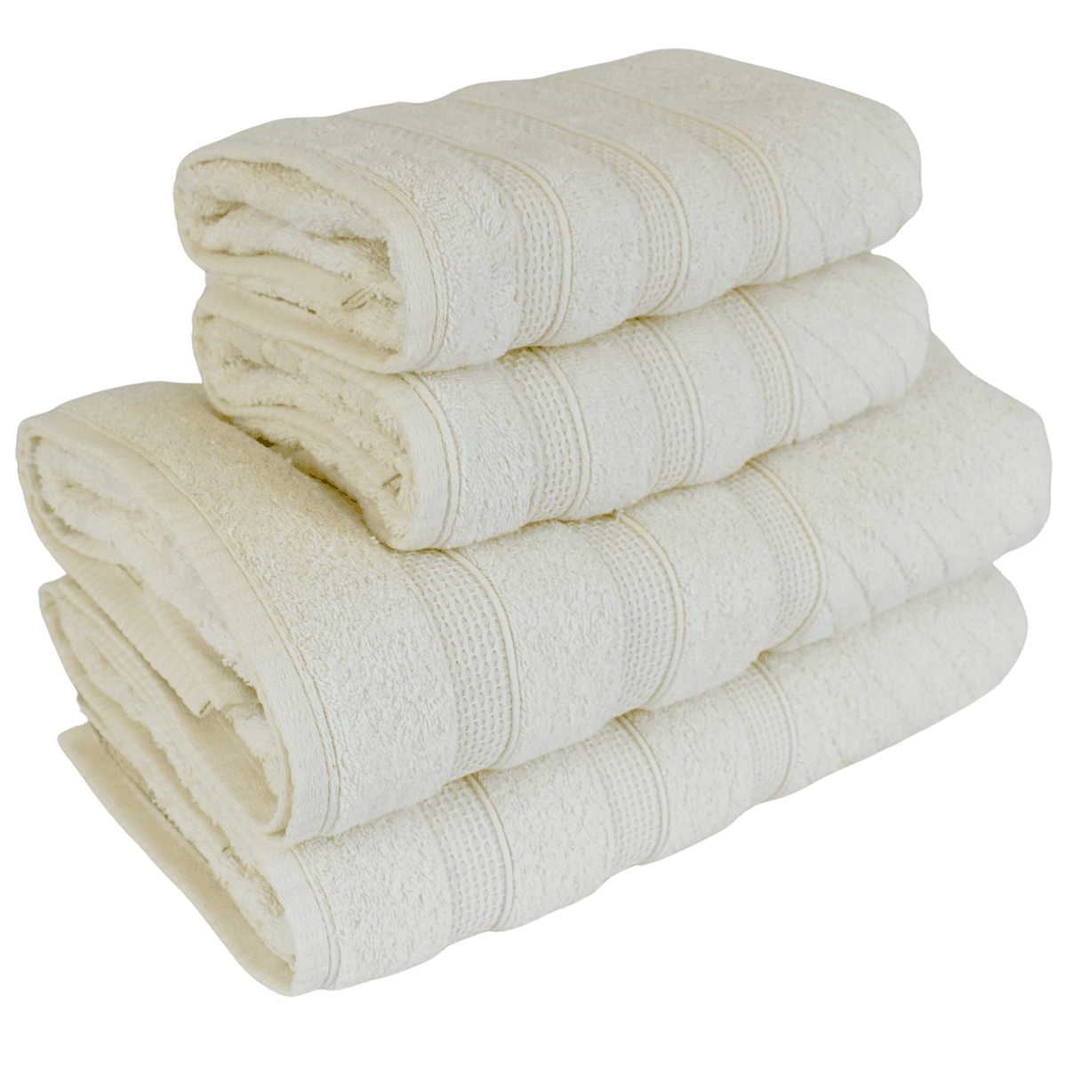Kit 4 Toalhas Donatella 2 de Banho + 2 de Rosto Fio Penteado