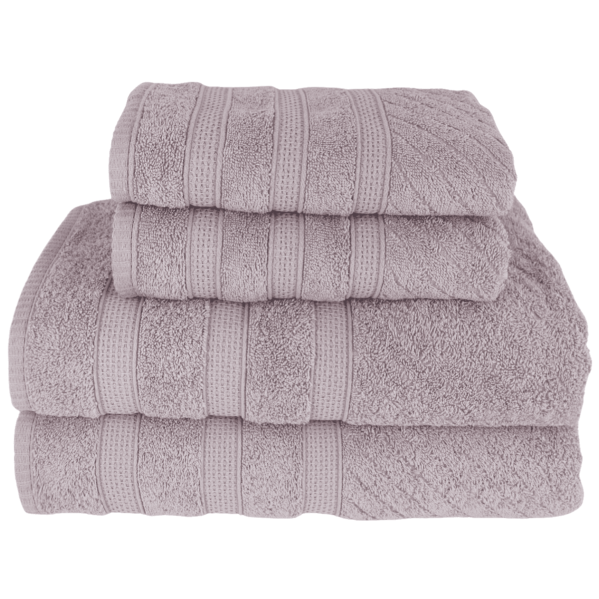 Kit 2 Toalhas de Banho + 2 Toalhas de Rosto Donatella 100% Algodão Variedade de Cores