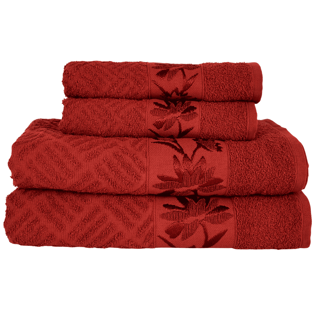 Kit 4 Toalhas Olympia 2 Banho + 2 Rosto 100% Algodão  Premium Macias e Super Absorventes