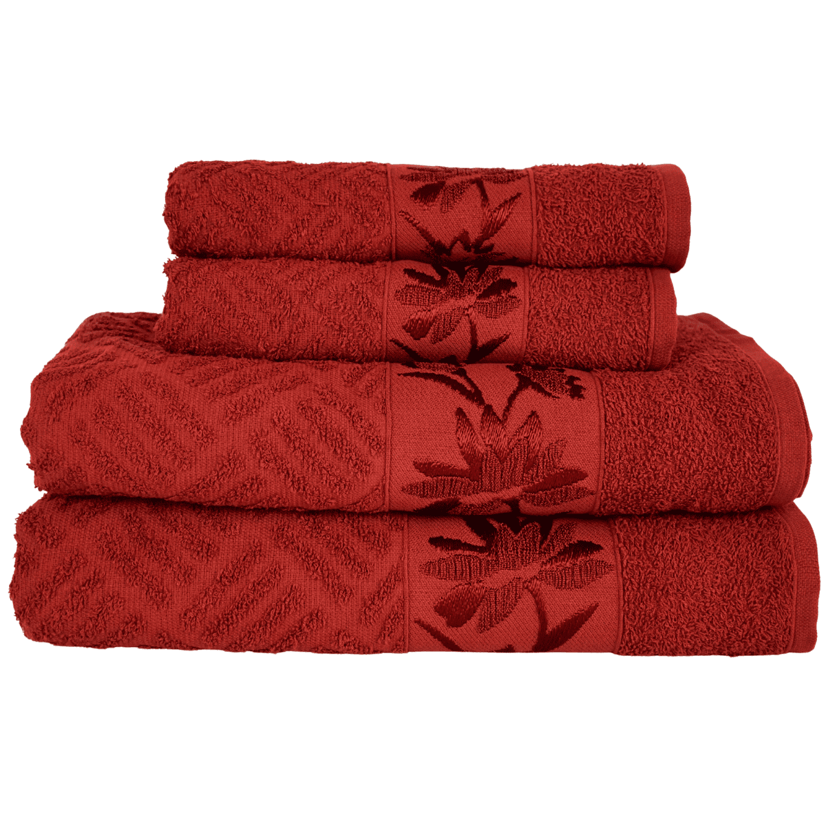 Kit 4 Toalhas Olympia 2 Banho + 2 Rosto 100% Algodão  Premium Macias e Super Absorventes