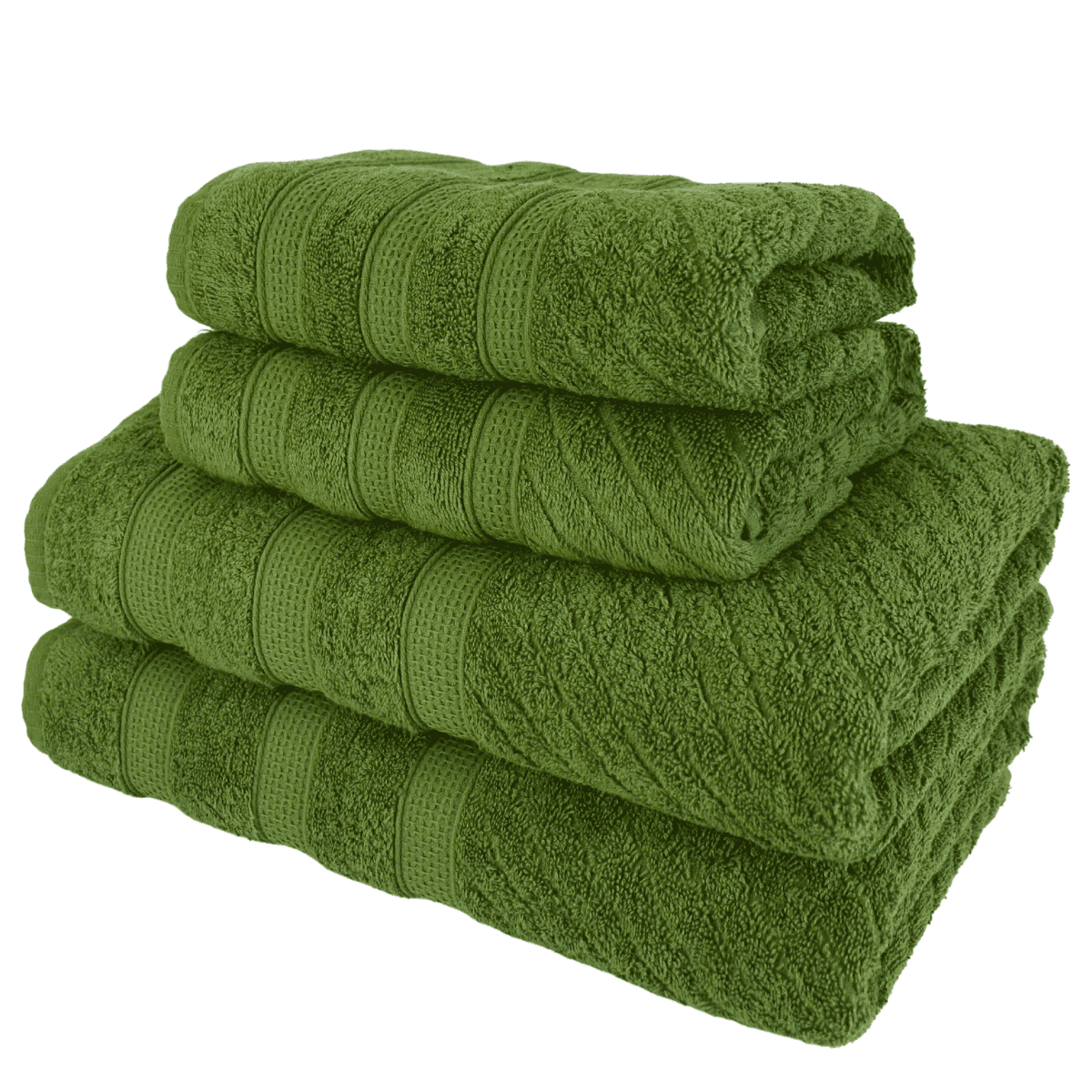 Kit 2 Toalhas de Banho + 2 Toalhas de Rosto Donatella 100% Algodão Variedade de Cores