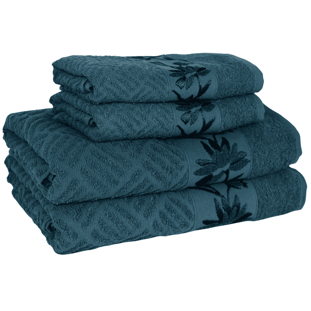 Kit 4 Toalhas Olympia 2 Banho + 2 Rosto 100% Algodão  Premium Macias e Super Absorventes