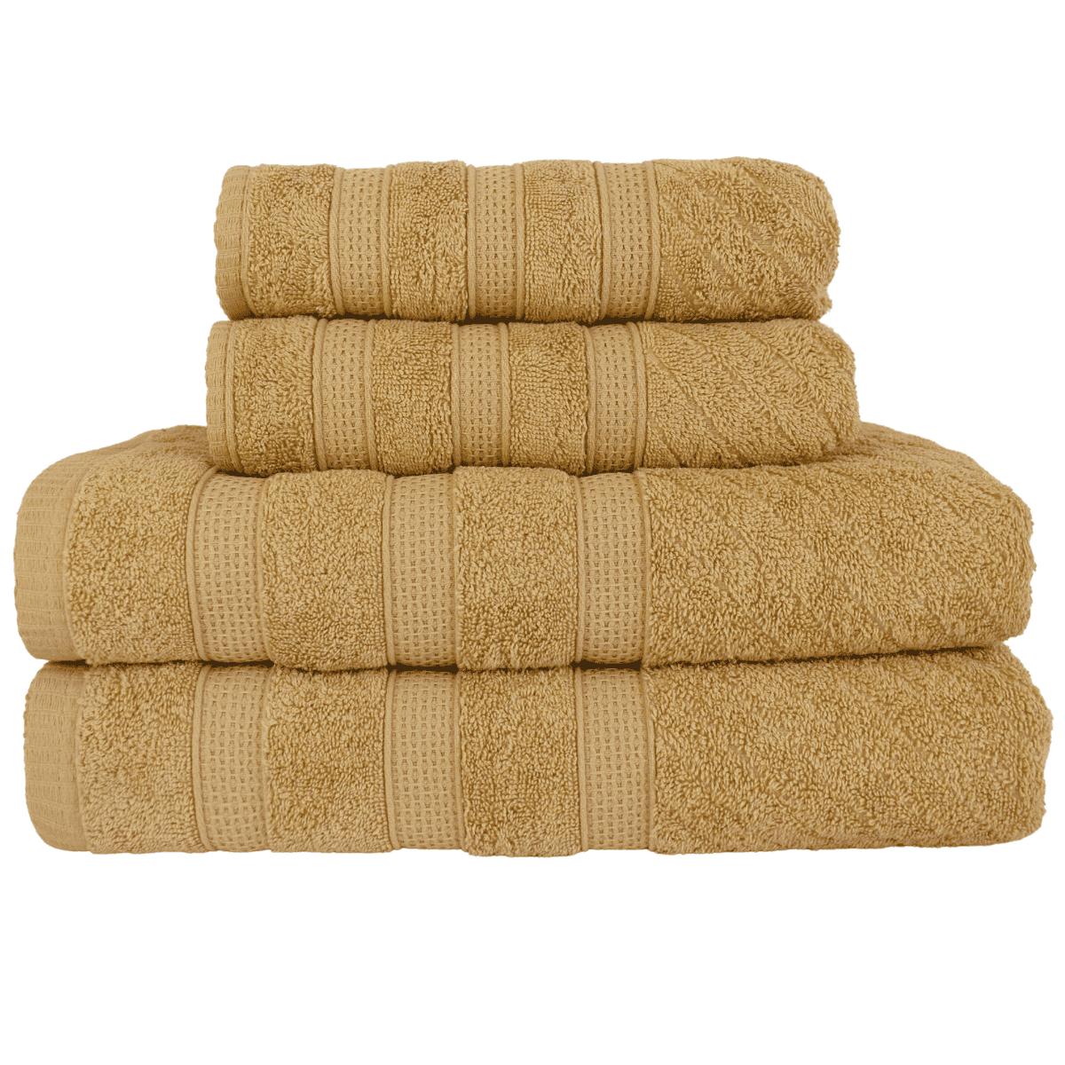 Kit 2 Toalhas de Banho + 2 Toalhas de Rosto Donatella 100% Algodão Variedade de Cores