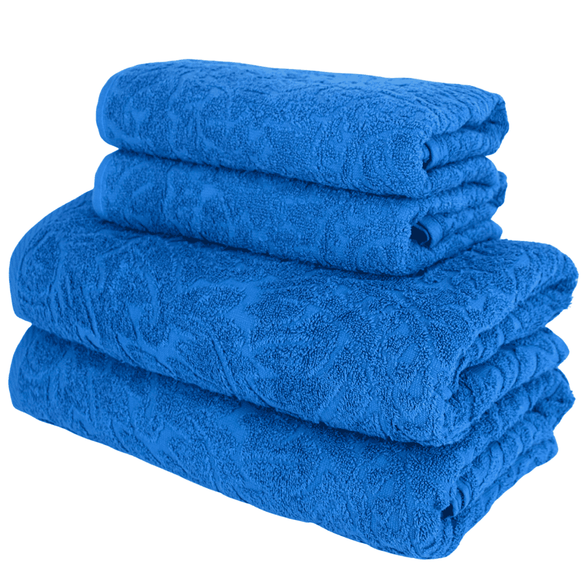 Kit 4 Toalhas Refinatta Flabom 2 Banho + 2 Rosto 100% Algodão Premium Macias e Absorventes Variedade de Cores Flabom