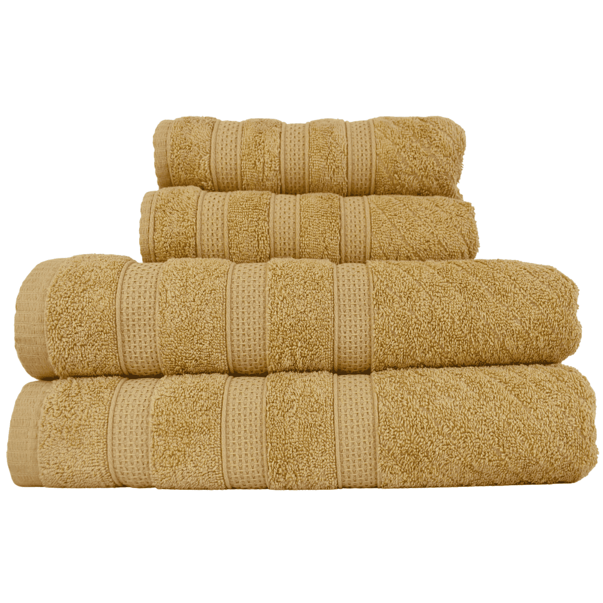 Kit 2 Toalhas de Banho + 2 Toalhas de Rosto Donatella 100% Algodão Variedade de Cores