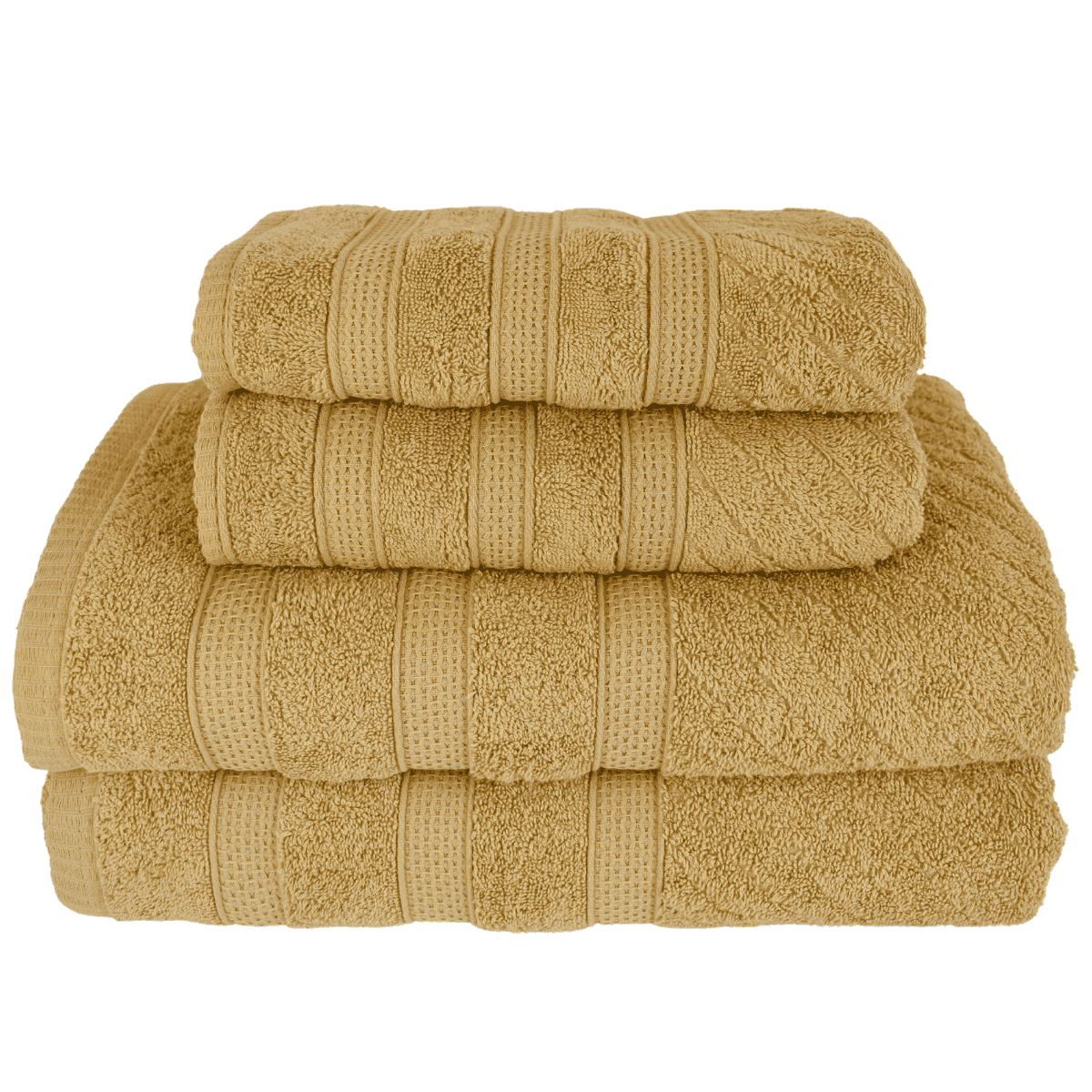 Kit 2 Toalhas de Banho + 2 Toalhas de Rosto Donatella 100% Algodão Variedade de Cores