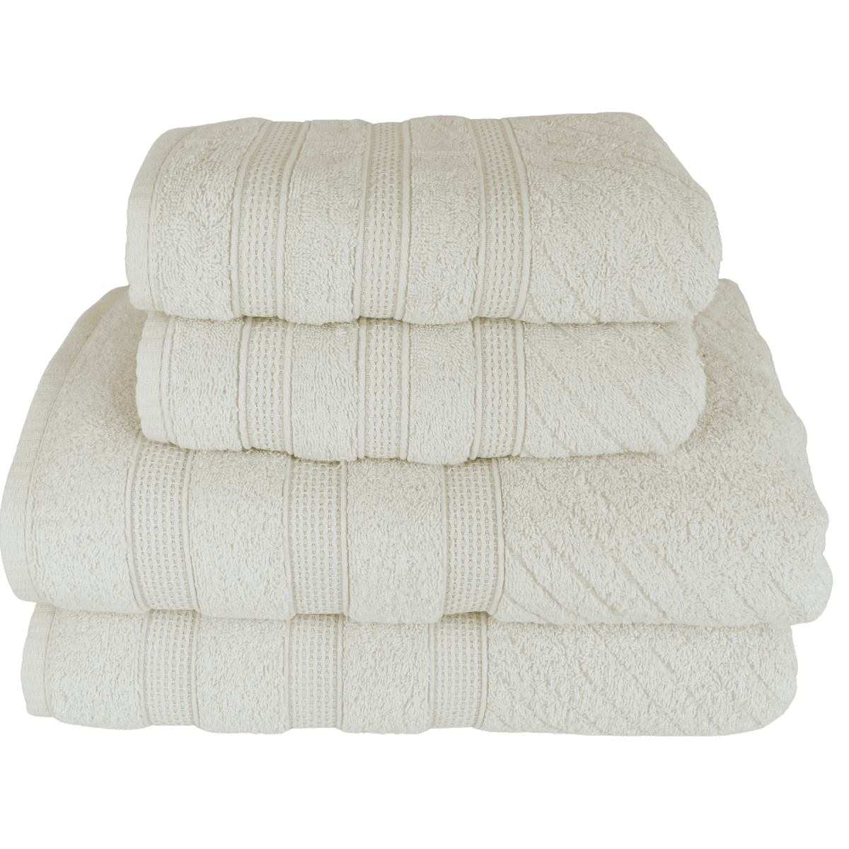 Kit 2 Toalhas de Banho + 2 Toalhas de Rosto Donatella 100% Algodão Variedade de Cores